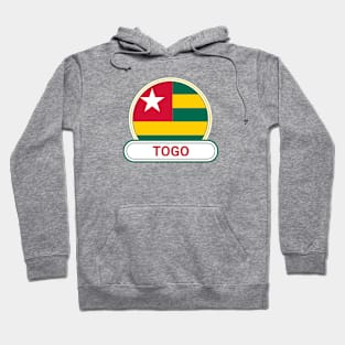 Togo Country Badge - Togo Flag Hoodie